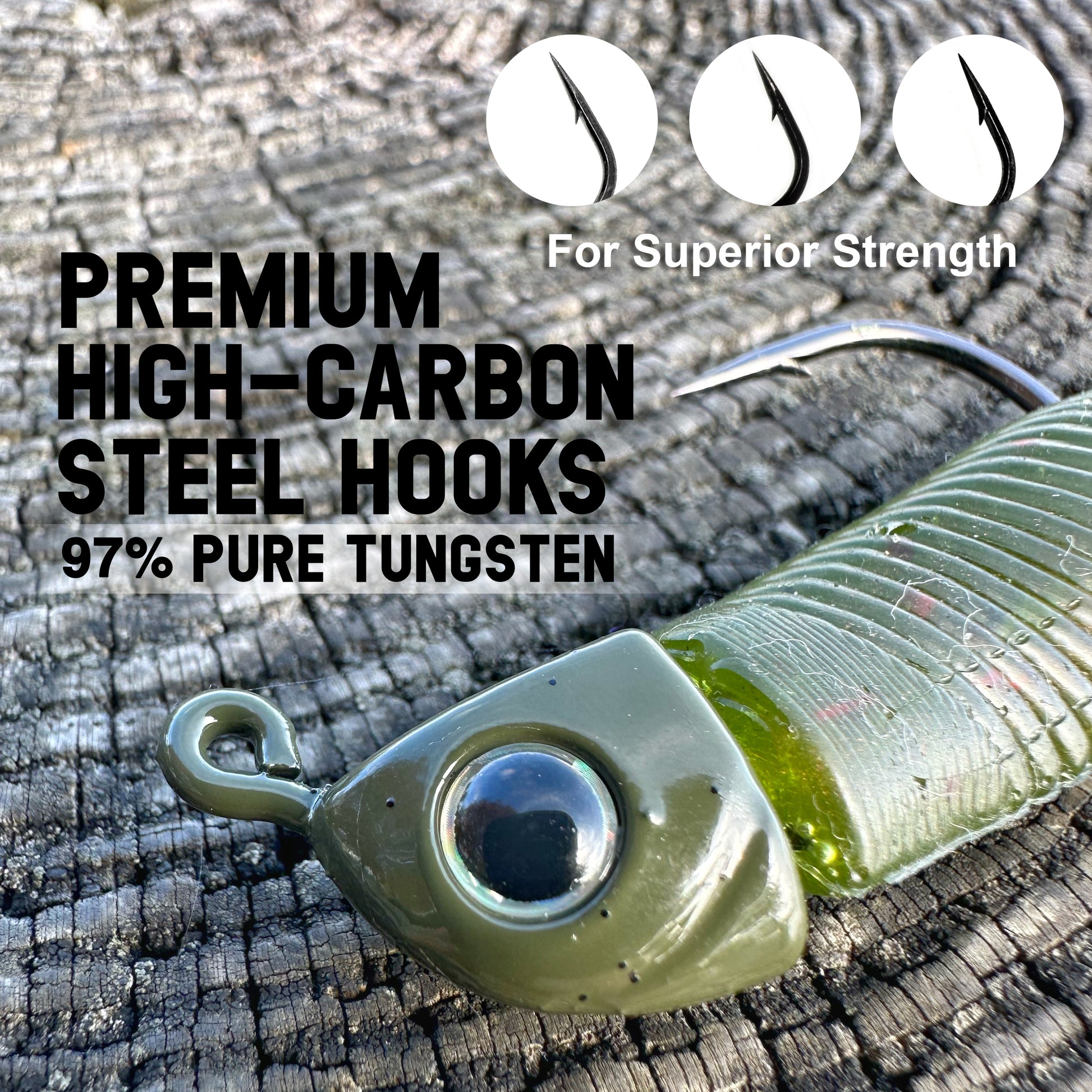 Reaction Tackle Tungsten Swimbait Jig Heads (5-Pack) - Reaction Tackle