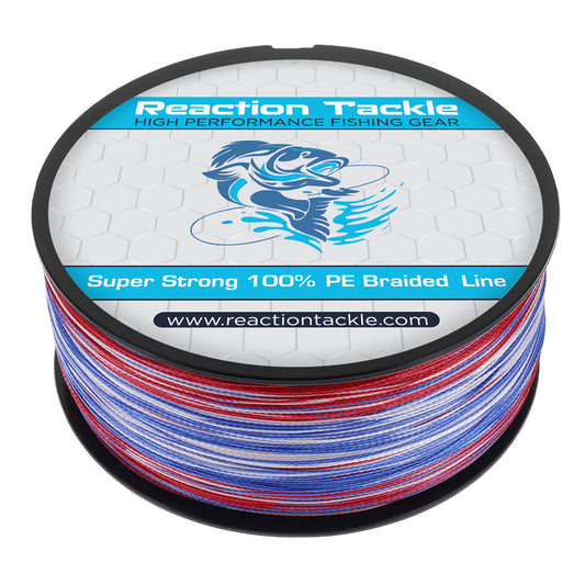 Reaction Tackle Braided Fishing Line - USA Camo - Reaction Tackle