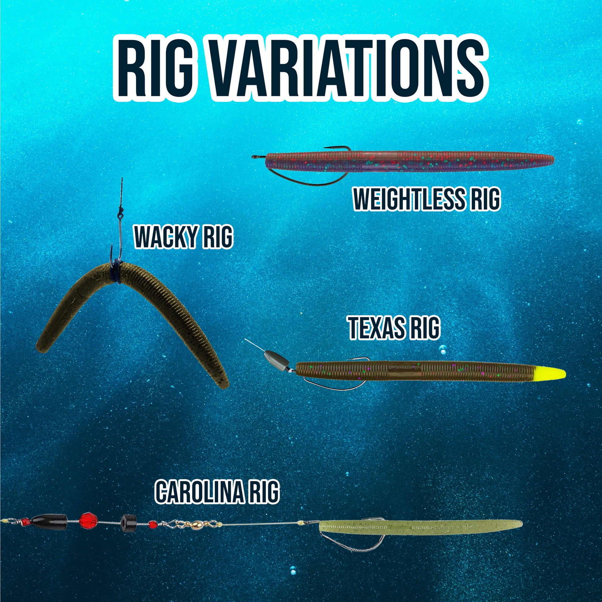 Hooks Wacky Style Worm Rig Wacky Worm Swimming Worm Rig Wacky Skirts