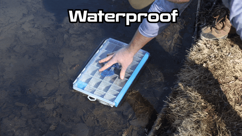 Reaction Tackle Ultra Elite Tackle Tray- 100% Waterproof with Single Clip Design - New - Reaction Tackle