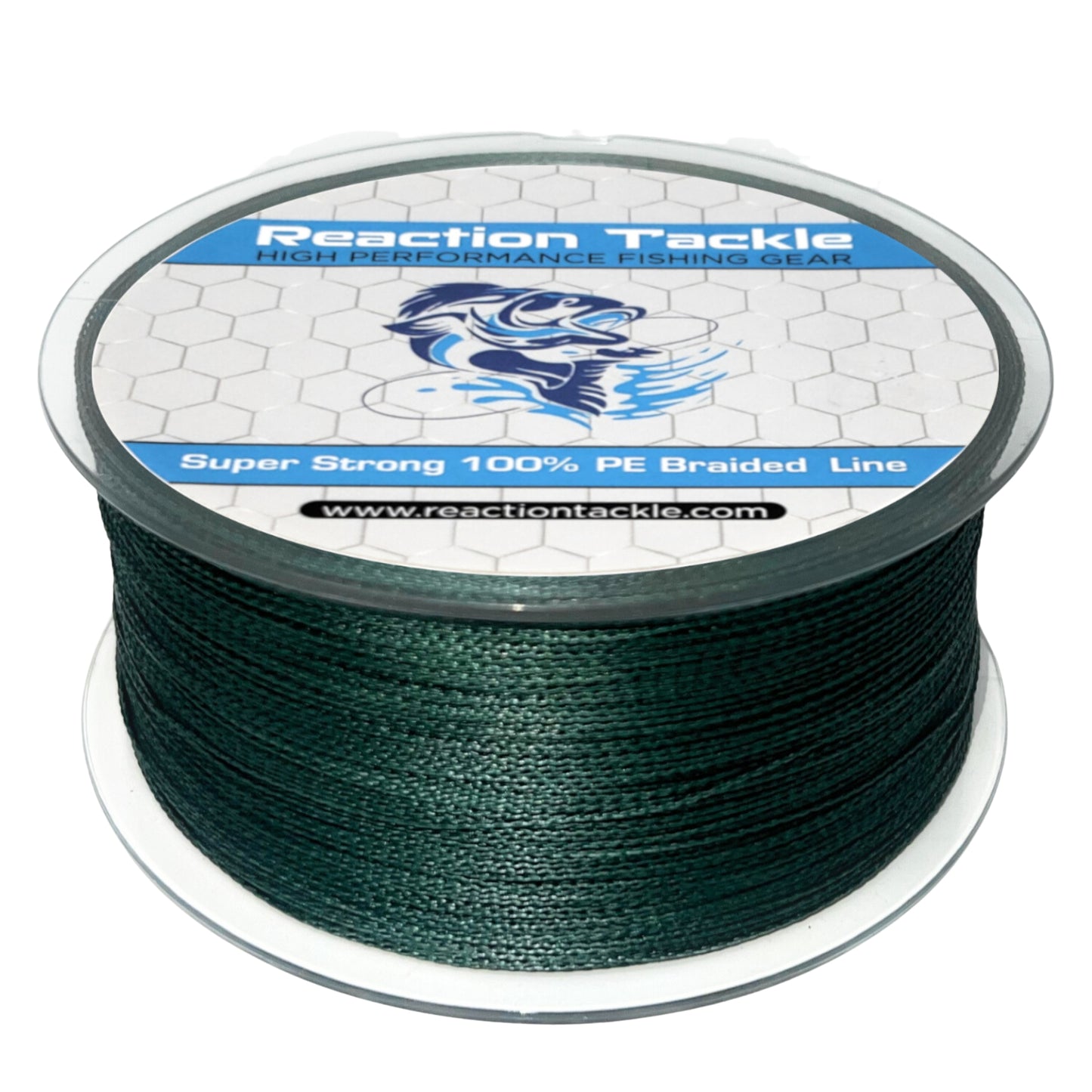 Reaction Tackle Braided Fishing Line- Moss Green - 30lb / 1500yds