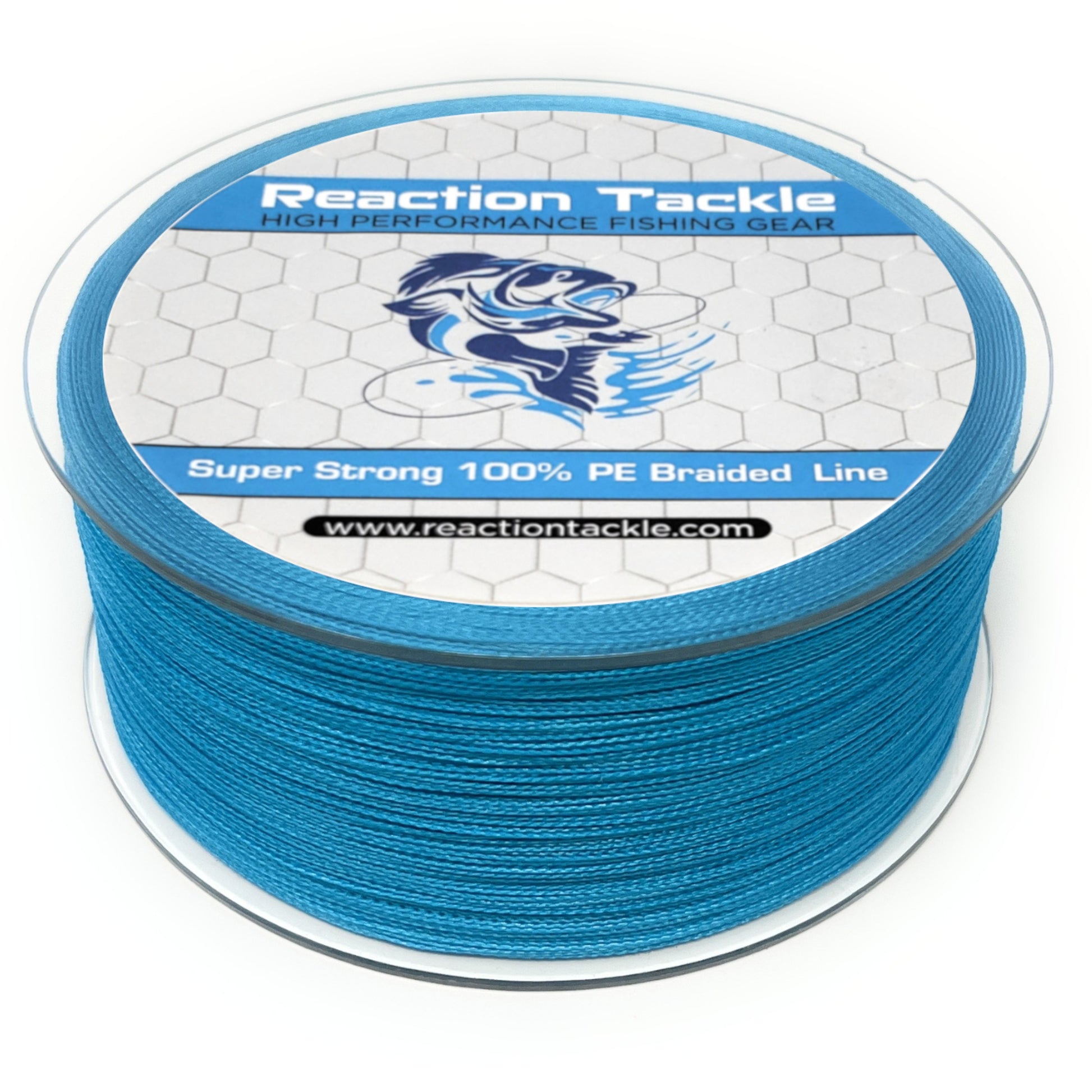 Reaction Tackle Braided Fishing Line Sea Blue 65lb 500yd, Size: 65 lbs