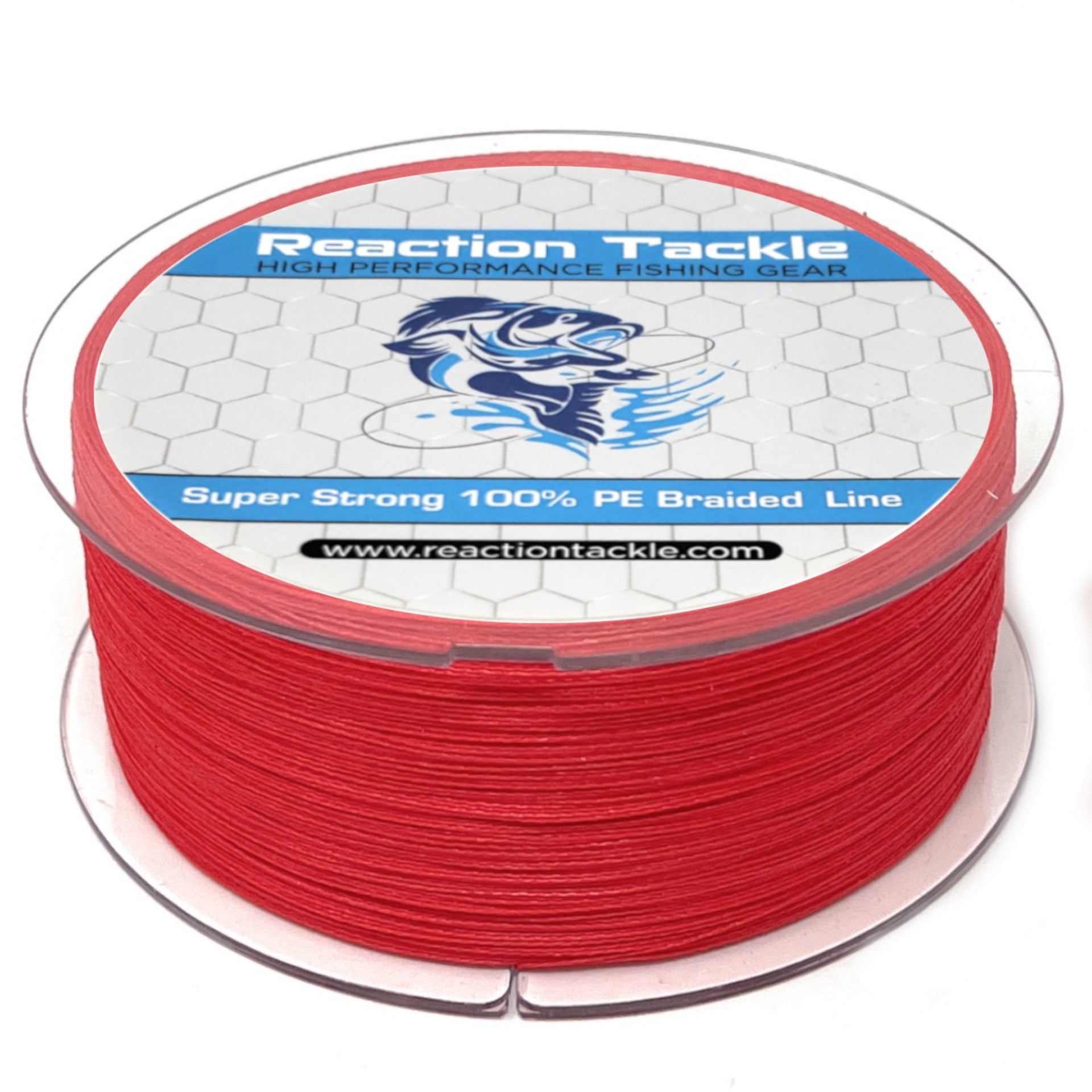 NO FADE Red - Reaction Tackle Braided Fishing Line