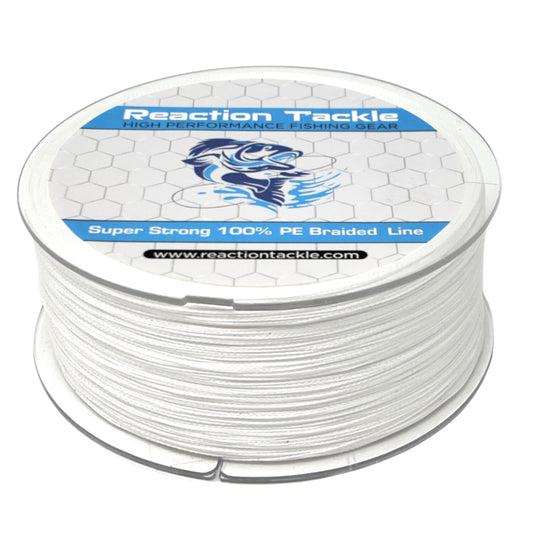 Reaction Tackle Braided Fishing Line- White