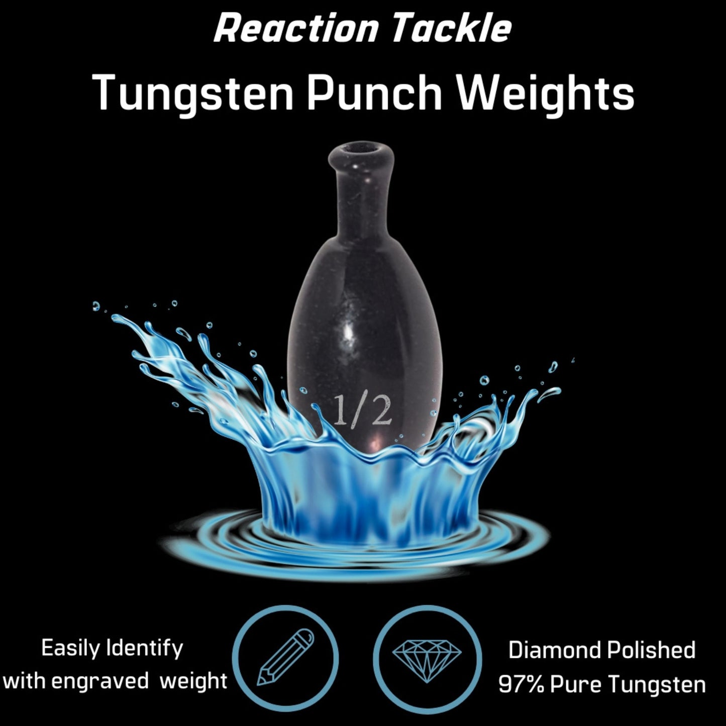 Reaction Tackle Punch Weights/ Tungsten Sinkers