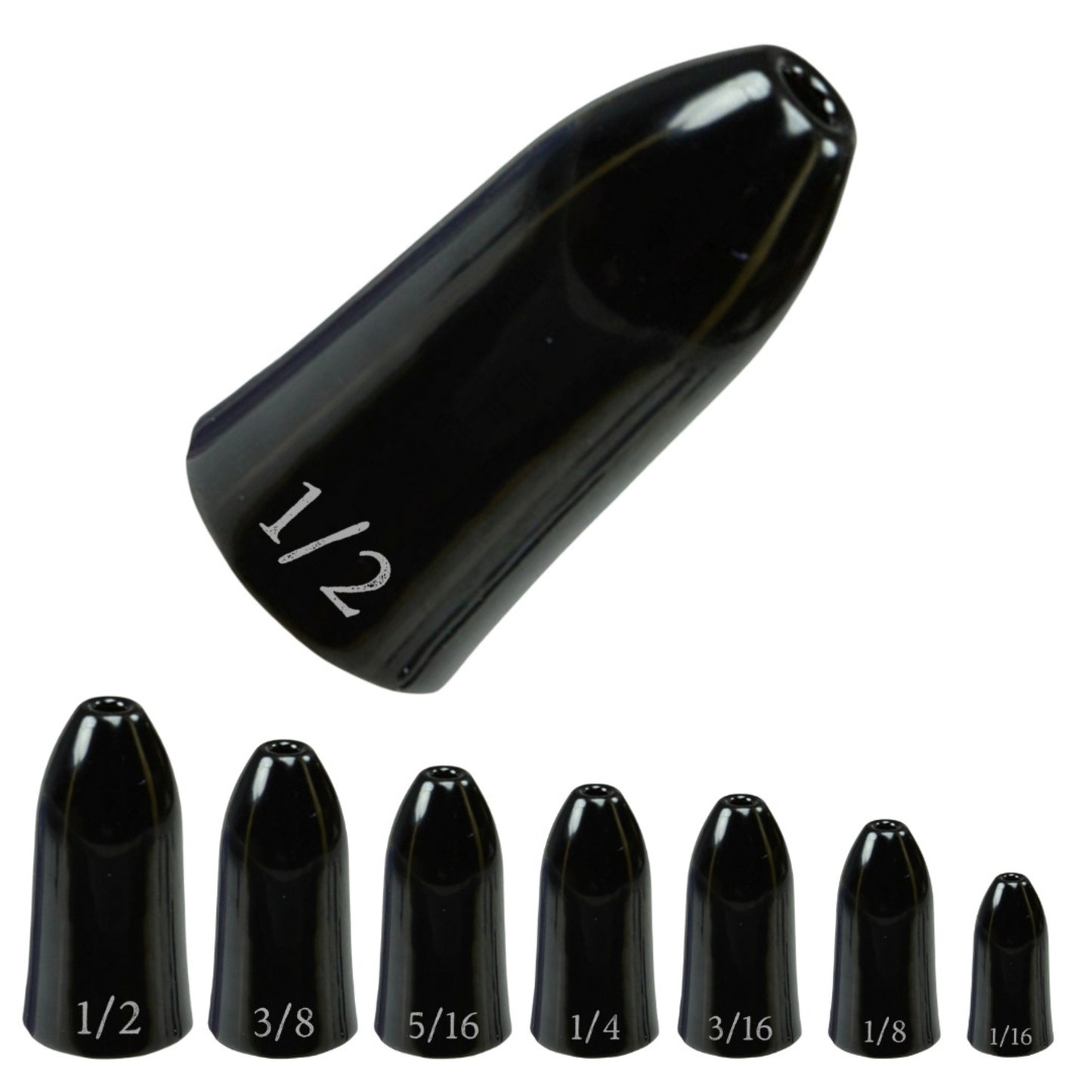 Reaction Tackle Bullet Weights 1 8 Black