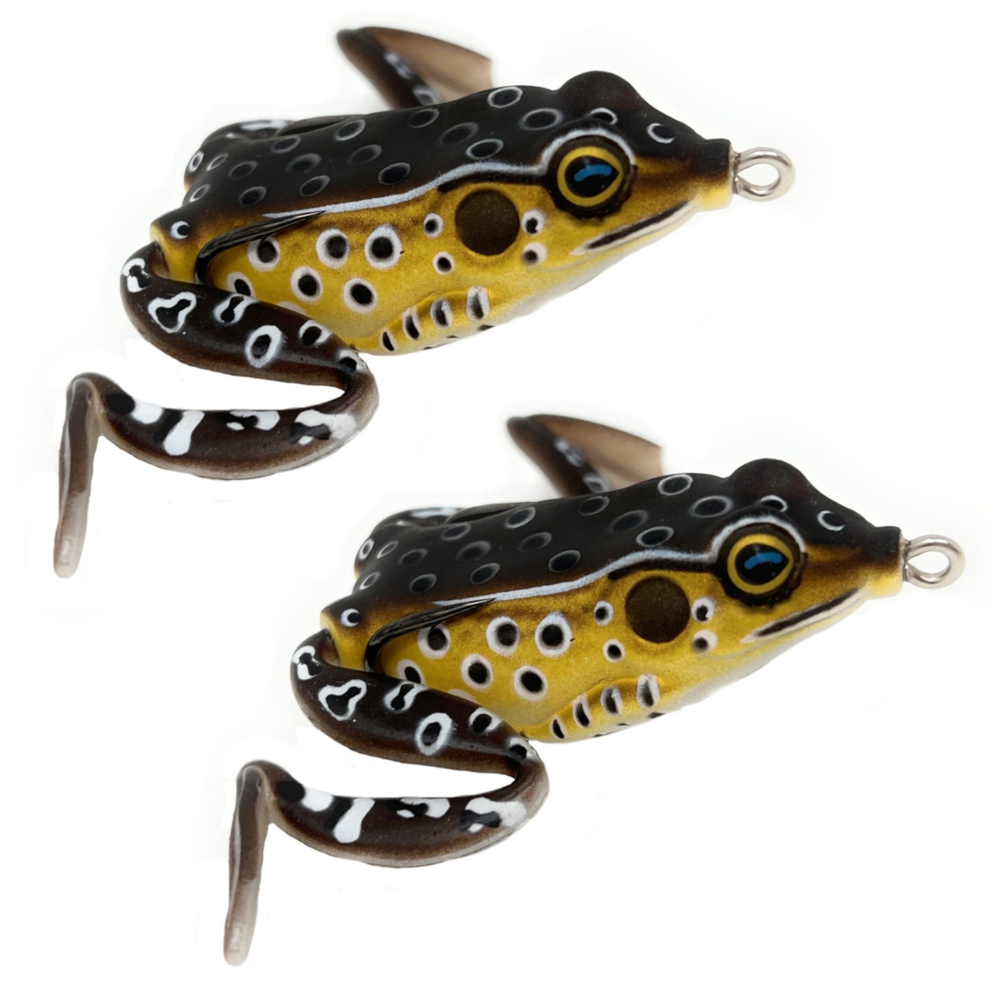 Reaction Tackle Swimming Legs 2.25" Hollow Body Frogs (2-Pack)