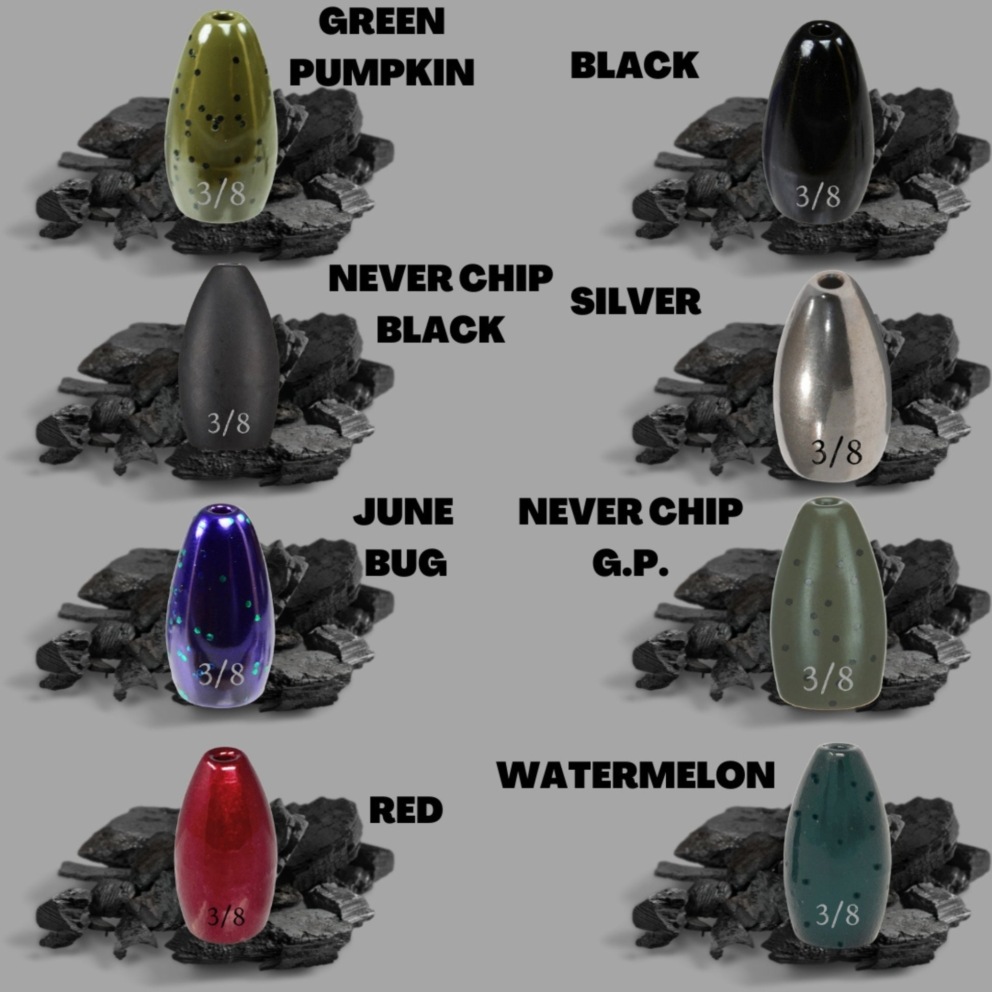 Reaction Tackle Tungsten Flipping Weights - Reaction Tackle