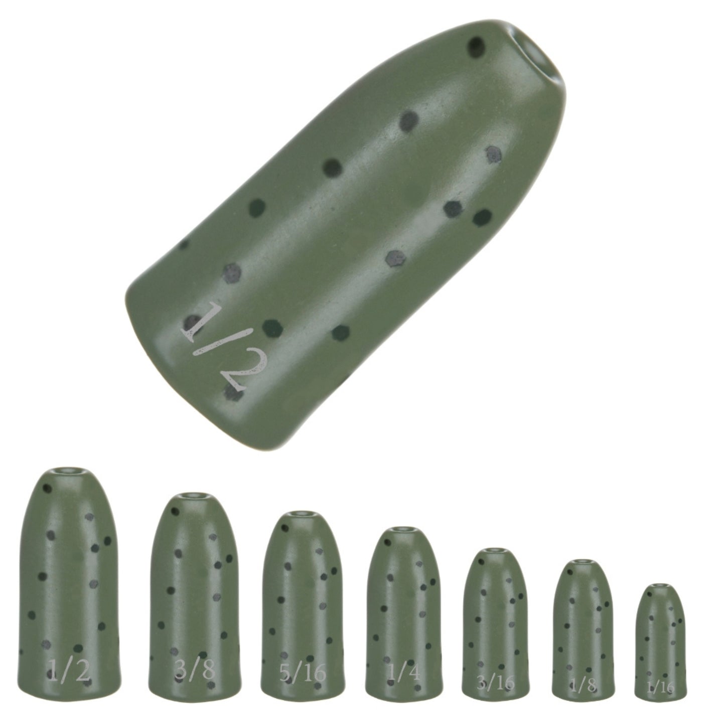 Reaction Tackle Tungsten Worm Weights / Bullet Shaped Sinkers
