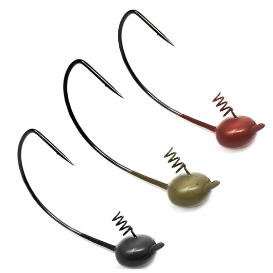 Reaction Tackle Tungsten Shaky Heads for Bass Fishing - 5-Pack