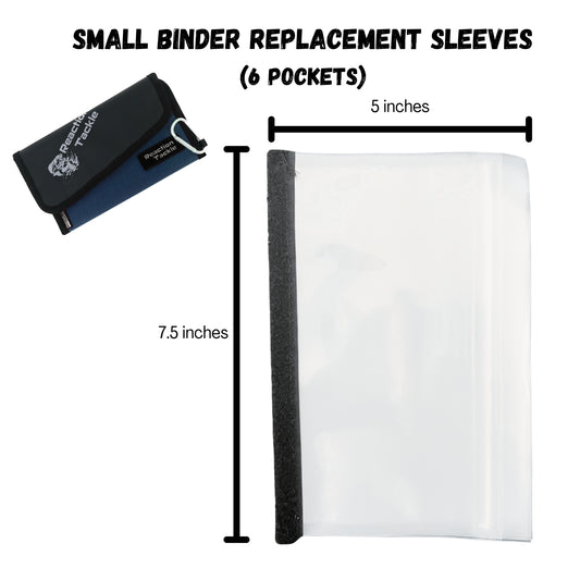 Replacement Sleeves for Small and Medium Binders - Reaction Tackle