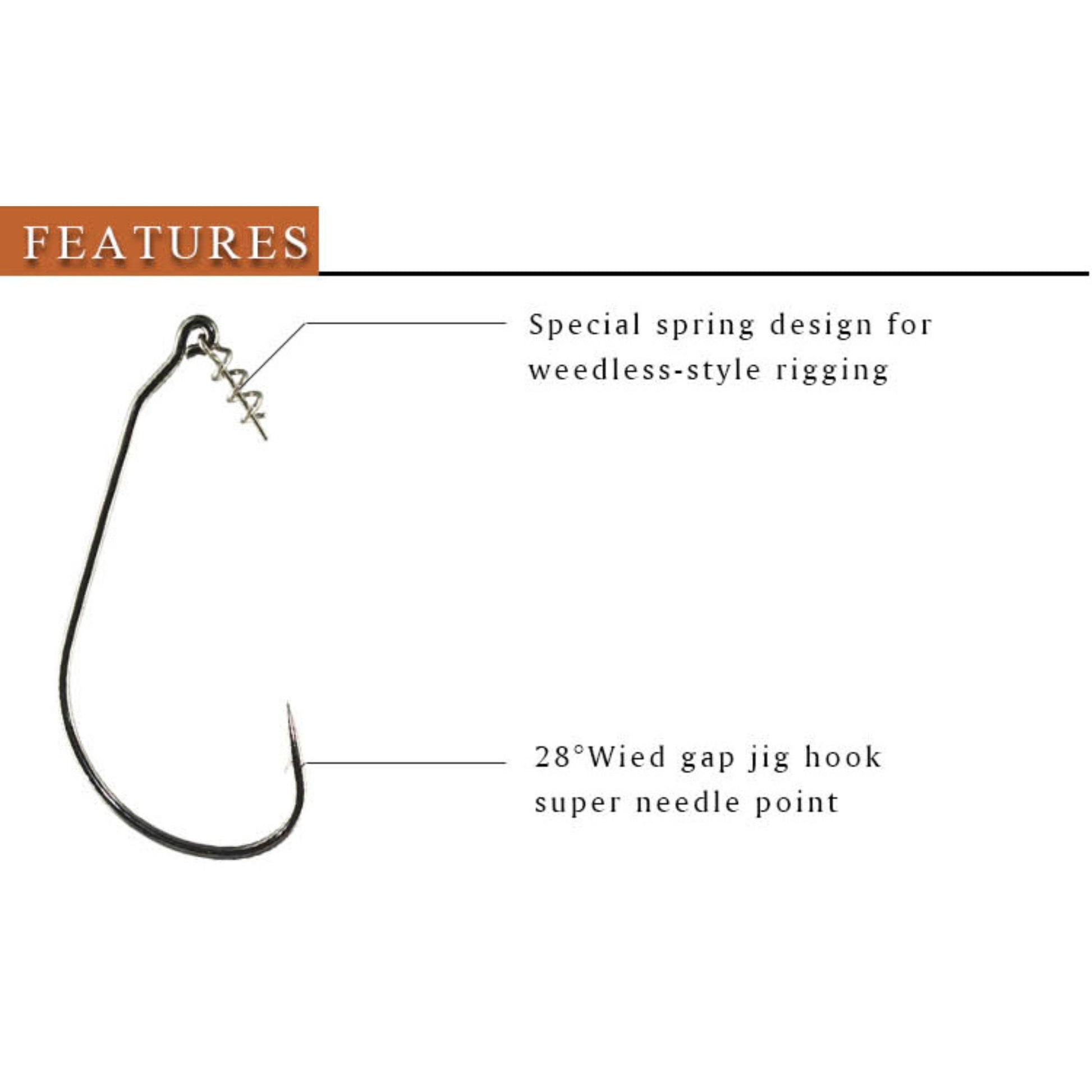 Reaction Tackle Swimbait Hooks (10 or 25-Packs) - Reaction Tackle