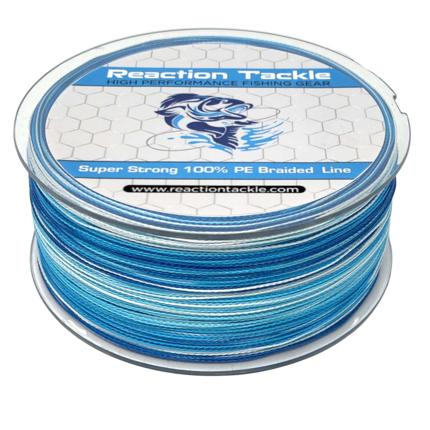 Reaction Tackle Braided Fishing Line Hi Vis Green 20LB 1500yds